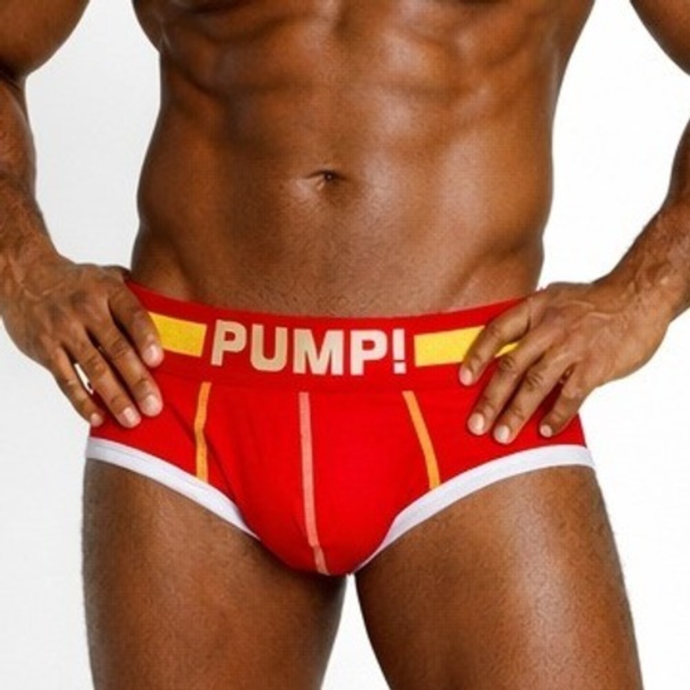 PUMP! Cotton Briefs Red/Yellow Size XL (32-34) H69 NWT